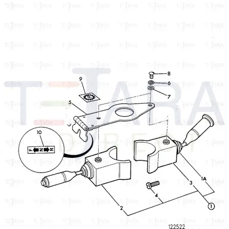 JCB Part No.# 701/52601, FORWARD/REVERSE LEVER - JCB Spare Parts