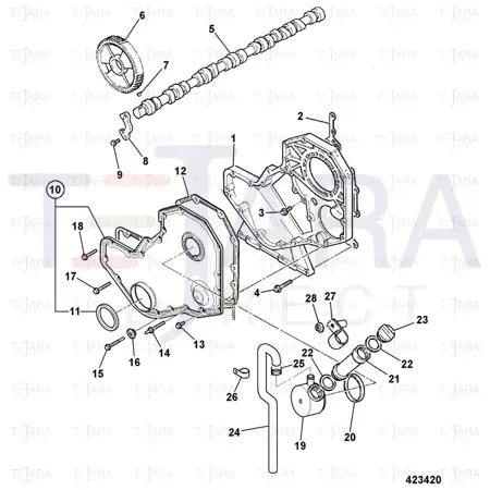 JCB Part No.# 02/910469, CLAMP - JCB Spare Parts