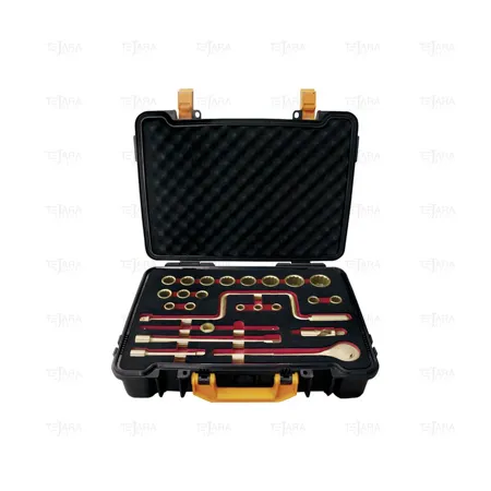 SET OF 24 SOCKET WRENCHES 1/2" (10 - 32 MM 12 EDGES) NON SPARKING Al-Bron - EGA Master