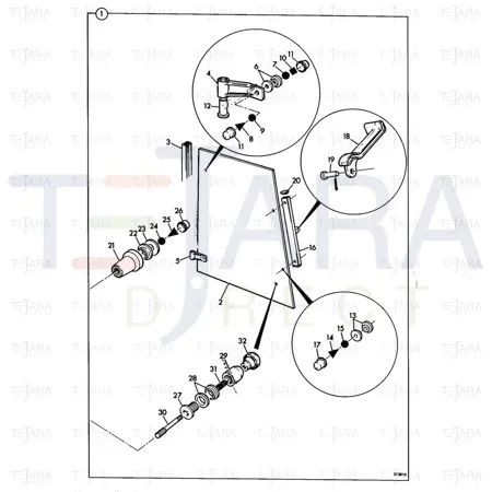 JCB Part No.# 823/00324, WASHER M8 - JCB Spare Parts