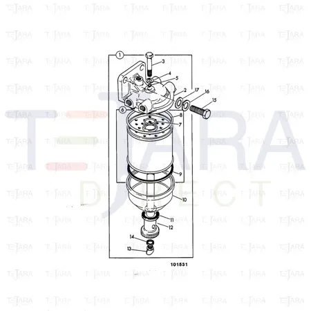 JCB Part No.# 32/400301, Glass Bowl - JCB Spare Parts