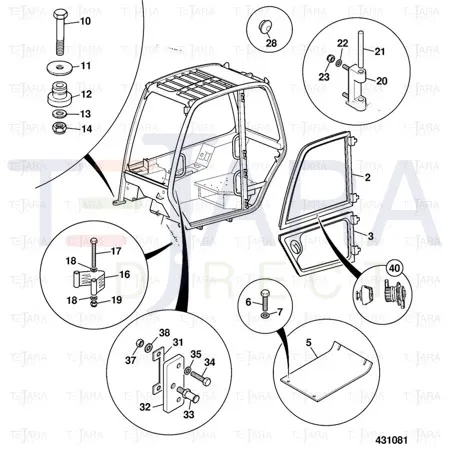 JCB Part No.# 826/10947, NUT - JCB Spare Parts