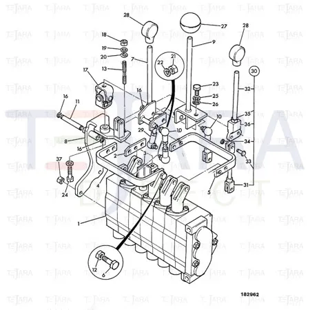 JCB Part No.# 159/66900, LINK-CLEVIS ASSY. - JCB Spare Parts