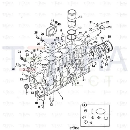 JCB Part No.# 02/910549, REAR GASKET SEAL - JCB Spare Parts