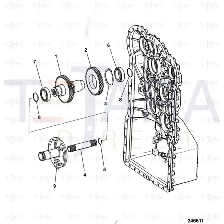 JCB Part No.# 821/10059, RING SNAP - JCB Spare Parts