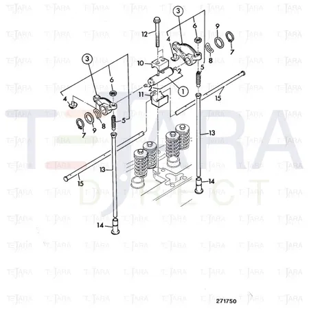 JCB Part No.# 02/910630, Shaft rocker - JCB Spare Parts