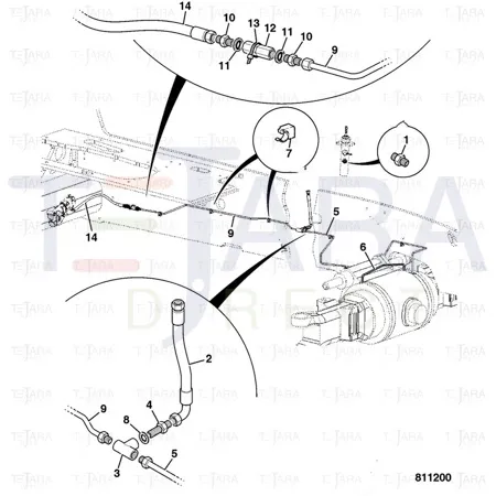 JCB Part No.# 816/15138, (W) ADAPTOR - JCB Spare Parts