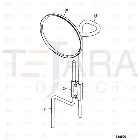 JCB Part No.# 160/14640, MIRROR - JCB Spare Parts