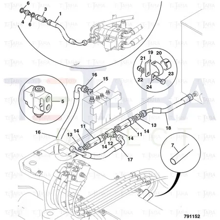 JCB Part No.# 1604/2053, ADAPTOR G1/2A M/M - JCB Spare Parts