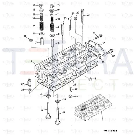 JCB Part No.# 02/200863, VALVE-INLET - JCB Spare Parts