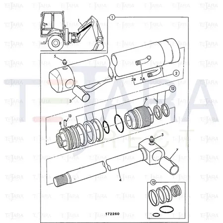 JCB Part No.# 595/10035, P/HEAD 595/10035P - JCB Spare Parts