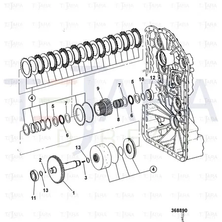 JCB Part No.# 04/600335, BEARING NEEDLE - JCB Spare Parts