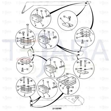 JCB Part No.# 158/30180, SHIM.WEAR PAD.0.7MM THICK - JCB Spare Parts