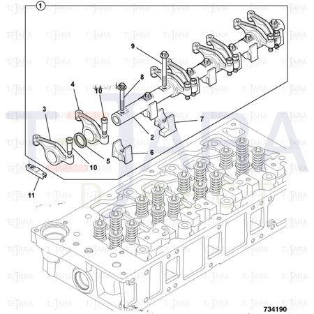 JCB Part No.# 320/03647, BRIDGE PIECE M/CING. - JCB Spare Parts