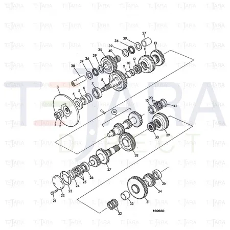 JCB Part No.# 907/51400, TAPER R'LER BRG 25584A/K1 - JCB Spare Parts