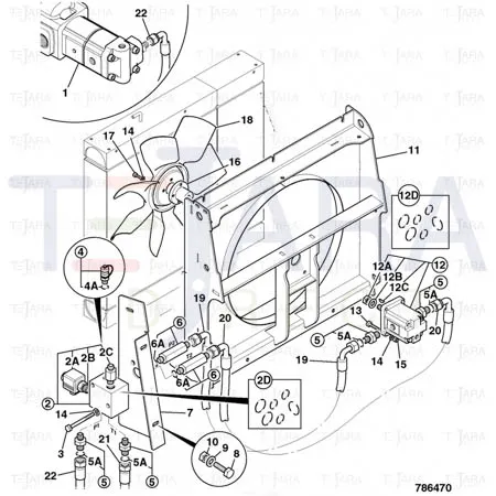 JCB Part No.# 25/222572, Kit-seal - JCB Spare Parts