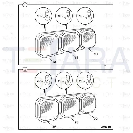 JCB Part No.# 700/50068, LIGHT - JCB Spare Parts