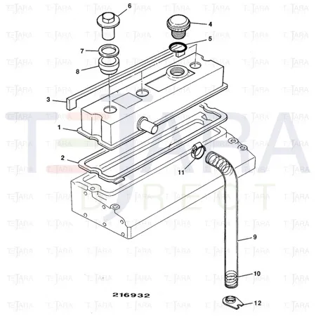 JCB Part No.# 02/201107, CAP.OIL FILLER.ENGINE - JCB Spare Parts