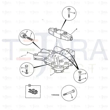 JCB Part No.# 1321/3420Z, BOLT M10 X 100 - JCB Spare Parts