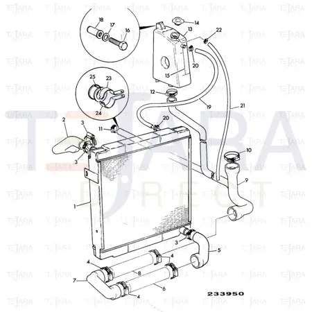JCB Part No.# 123/02139, TANK - JCB Spare Parts