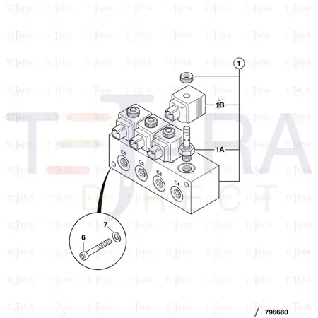 JCB Part No.# 25/222689, SOLENOID - JCB Spare Parts