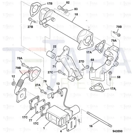 JCB Part No.# 02/802482, Bolt M8 x 35 - JCB Spare Parts