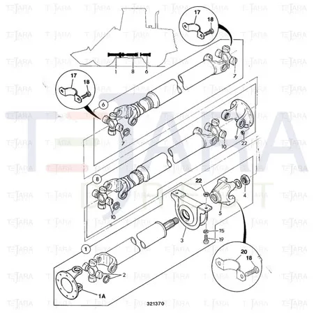 JCB Part No.# 914/57401, KIT-SPIDER - JCB Spare Parts