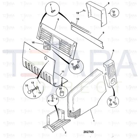 JCB Part No.# 826/01465, Retainer "U" nut - JCB Spare Parts
