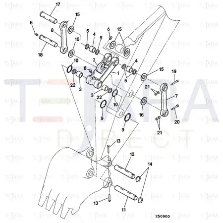 JCB Part No.# JNV0088, PIVOT PIN - JCB Spare Parts