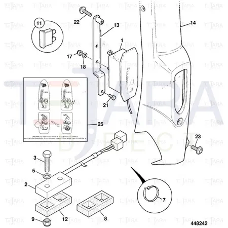 JCB Part No.# 332/E8573, LMI DISPLAY UNIT STD UNIT (N) - JCB Spare Parts
