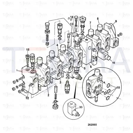 JCB Part No.# 25/221583, Kit Valve Spool Ca - JCB Spare Parts