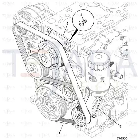 JCB Part No.# 320/08550, SS.P.N320/A8514 FAN HUB ASSY.ABI - JCB Spare Parts