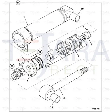JCB Part No.# 991/10158, Kit-seal - JCB Spare Parts