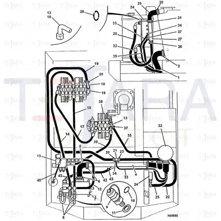 JCB Part No.# 648/02411, HOSE - JCB Spare Parts