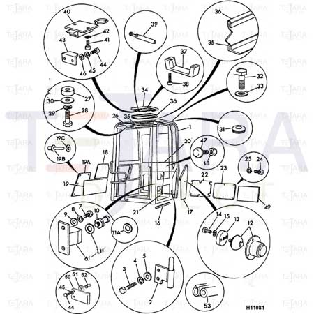 JCB Part No.# 210/68600, LATCH - JCB Spare Parts