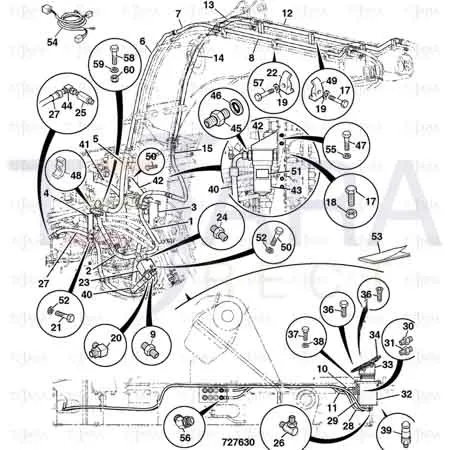 JCB Part No.# KSV0282, CLAMP BRACKET - JCB Spare Parts
