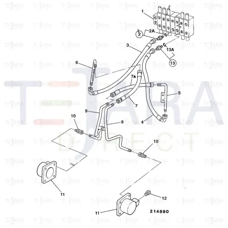 JCB Part No.# 611/03500, HOSE - JCB Spare Parts