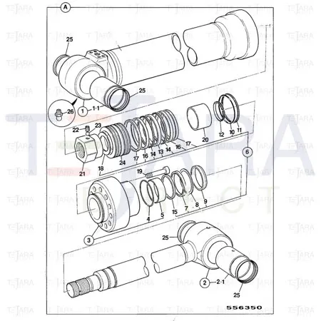 JCB Part No.# LAU0130, SEAL - JCB Spare Parts