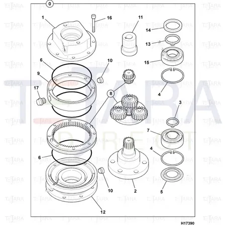 JCB Part No.# 980/04128, SEAL -OIL - JCB Spare Parts