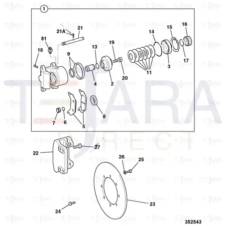 JCB Part No.# 15/920285, SCREW CAP M14X45 - JCB Spare Parts
