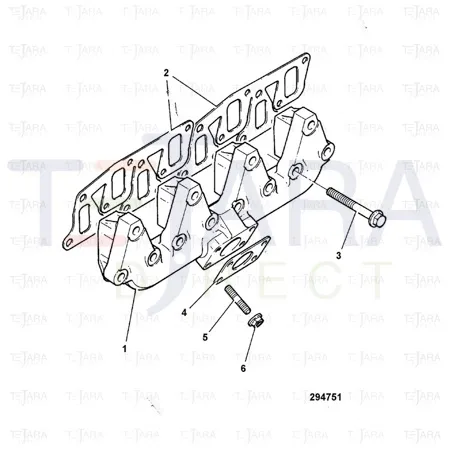 JCB Part No.# 02/201684, GASKET - JCB Spare Parts