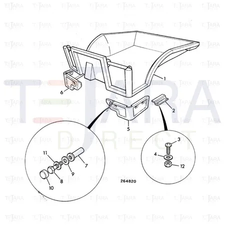 JCB Part No.# 2410/1110, GROMMET - JCB Spare Parts