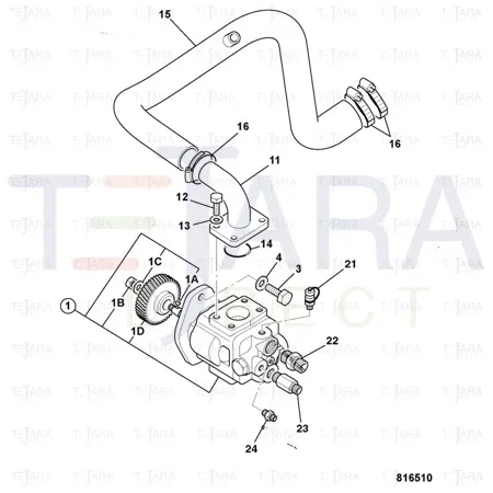 JCB Part No.# 331/52444, TEST POINT 7/16in UNF - JCB Spare Parts
