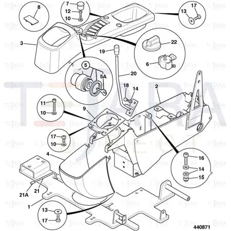 JCB Part No.# 331/30572, R/H CONSOLE COVER - JCB Spare Parts