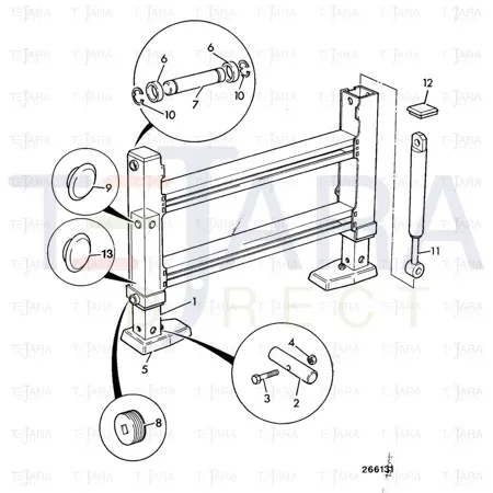 JCB Part No.# 123/04066, FOOT STABILISER - JCB Spare Parts