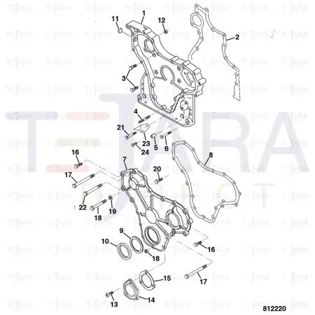 JCB Part No.# 02/950040, Plate shield - JCB Spare Parts
