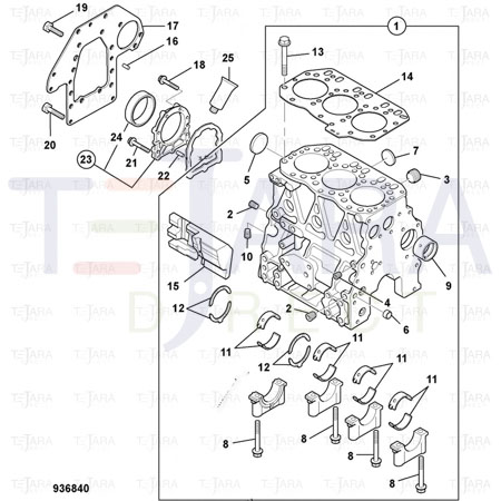 JCB Part No.# 02/971349, Seal . - JCB Spare Parts