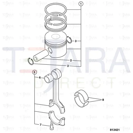 JCB Part No.# 02/940036, Bush small end - JCB Spare Parts