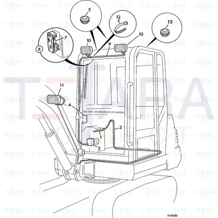 JCB Part No.# 720/10054A, BULB 12V-10W - JCB Spare Parts