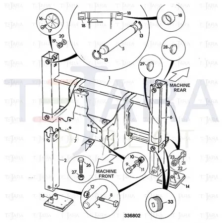 JCB Part No.# 331/20556, UPPER WEAR PAD 7mm - JCB Spare Parts